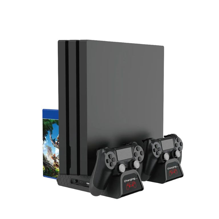 Soporte Base Vertical Cooler y Cargador TP4-882C para PS4 FatSlimPro
