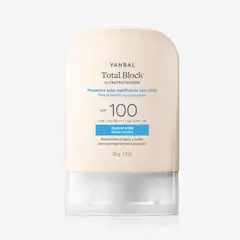 YANBAL - Total Block Protector Solar Matificante con Color SPF100