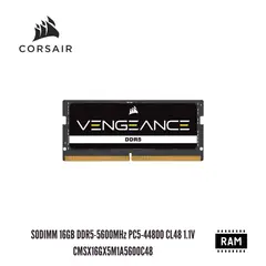CORSAIR - Memoria RAM Vengeance SODIMM 16GB DDR5-5600MHz PC5-44800 CL48 1.1V CMSX16GX5M1A5600C48