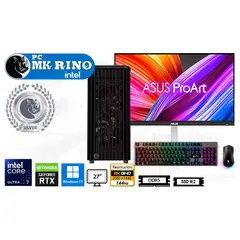 INTEL - Computadora Enovu Core Ultra 7 265KF 16GB 2TB SSD 27" RTX 5060 Ti 8GB Windows 11 Pro