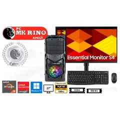 AMD - Computadora Enovu Ryzen 3 5300G 16GB 512GB SSD 27" Radeon Graphics Windows 11 Pro