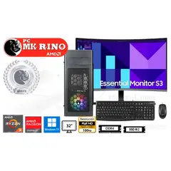 AMD - Computadora Enovu Ryzen 3 5300G 16GB 512GB SSD 32" Radeon Graphics Windows 11 Pro