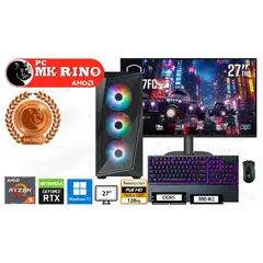 AMD - Computadora Enovu Ryzen 5 8400F 16GB 1TB SSD 27" RTX 3050 6GB Windows 11 Pro