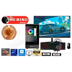 AMD - Computadora Enovu Ryzen 5 8500F 16GB 512GB SSD 27" Intel Arc A380 6GB Windows 11 Pro