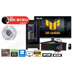 AMD - Computadora Enovu Ryzen 7 8700F 16GB 512GB SSD 27" RTX 5050 8GB Windows 11 Pro
