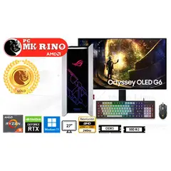 AMD - Computadora Enovu Ryzen 9 9900X 32GB 1TB SSD 27" RTX 5070 Ti 16GB Windows 11 Pro