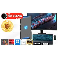 AMD - Computadora Enovu Ryzen 9 9950X 32GB 2TB SSD 27" Radeon RX 9070 XT 16GB Windows 11 Pro