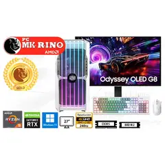 AMD - Computadora Enovu Ryzen 9 9950X3D 32GB 2TB SSD 27" RTX 5090 32GB Windows 11 Pro