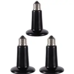 GENERICO - Pack de 3 Focos Cerámicos De Calor 150w E27 Reptiles Para Incubadora