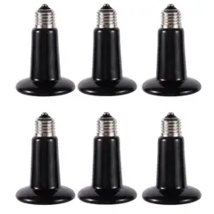 GENERICO - Pack de 6 Focos Cerámicos De Calor 150w E27 Reptiles Para Incubadora