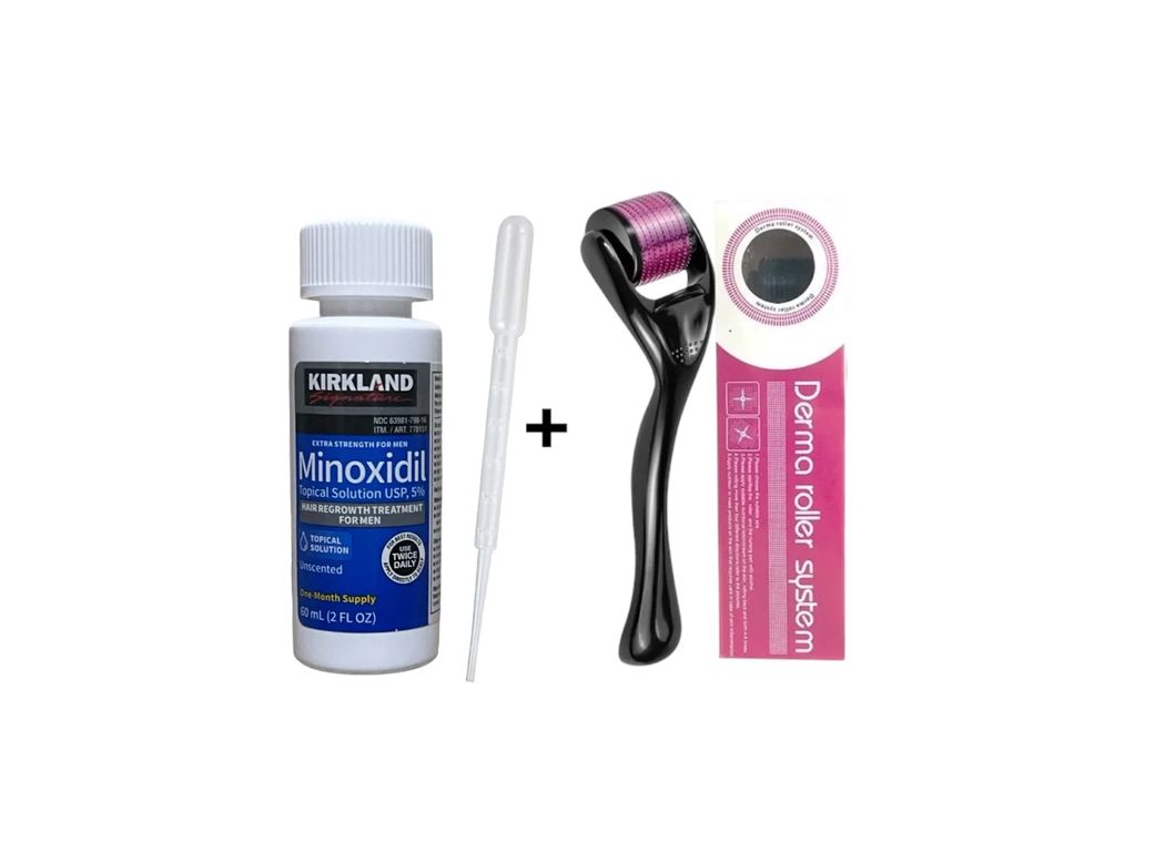 1 Minoxidil Liquido 5% + 1 Dermaroller System 0.5mm