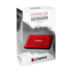 KINGSTON - Unidad de Estado Sólido Externo 2 TB XS1000 Rojo USB