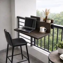 GENERICO - Mesa Balconera MOB010 Color Fumé