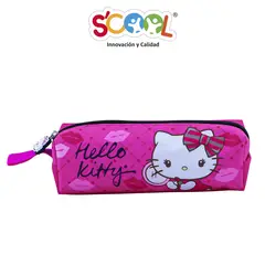 SCOOL - - Cartuchera Escolar Recta Tela Hello KittyA