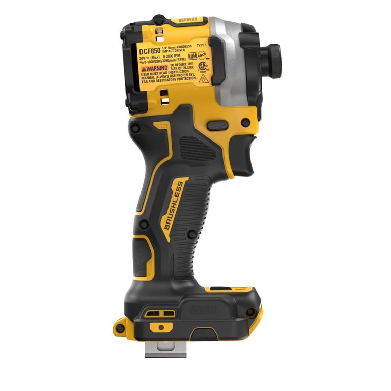 Atornillador de Impacto DCF850B 20V Max Brushless - Solo Herramienta