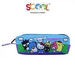SCOOL - - Cartuchera Escolar Kombat Recta Tela Hello Kitty & Friends