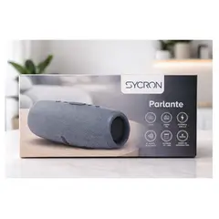 SYCRON - Parlante iluminado con Radio FM y Luces - Práctico , llévalo a cualquier ambiente!