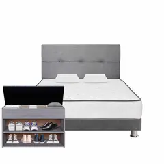 FORLI - Dormitorio Igneo Plata 2 Plz + 01 Zapatera