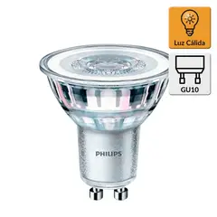 PHILIPS - Foco Dicroico LED GU10 4.6W Luz Cálida