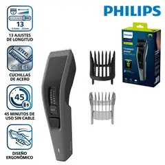 PHILIPS - Cortadora de cabello HC3525 inalámbrico con 13 Ajustes de longitud