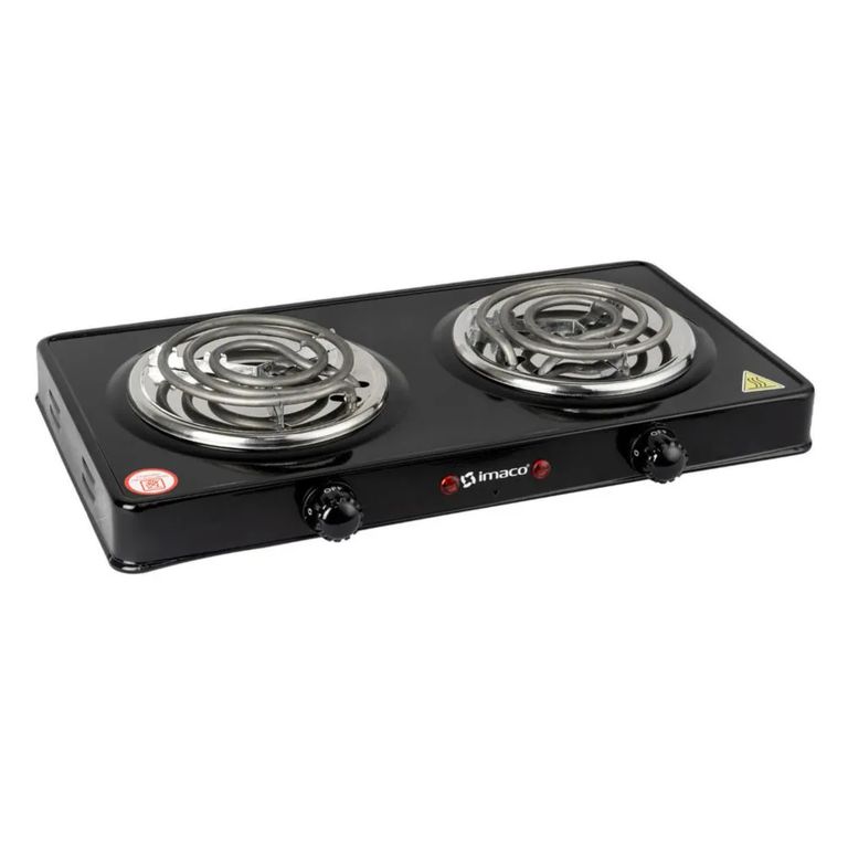 Cocina Eléctrica HP1400 2 Hornillas 2000W con Quemadores de Metal