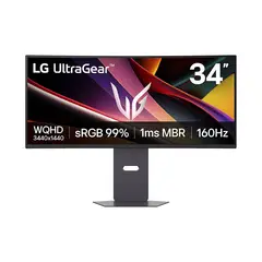 LG - Monitor Gaming UltraGear G6, 34 CurvoWQHDVA160Hz1ms MBRHDMI x2DP