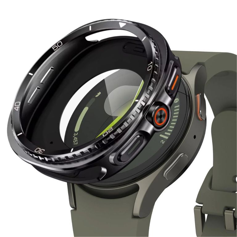 Case de Metal Para Samsung Galaxy Watch 40mm Negro 8 Classic