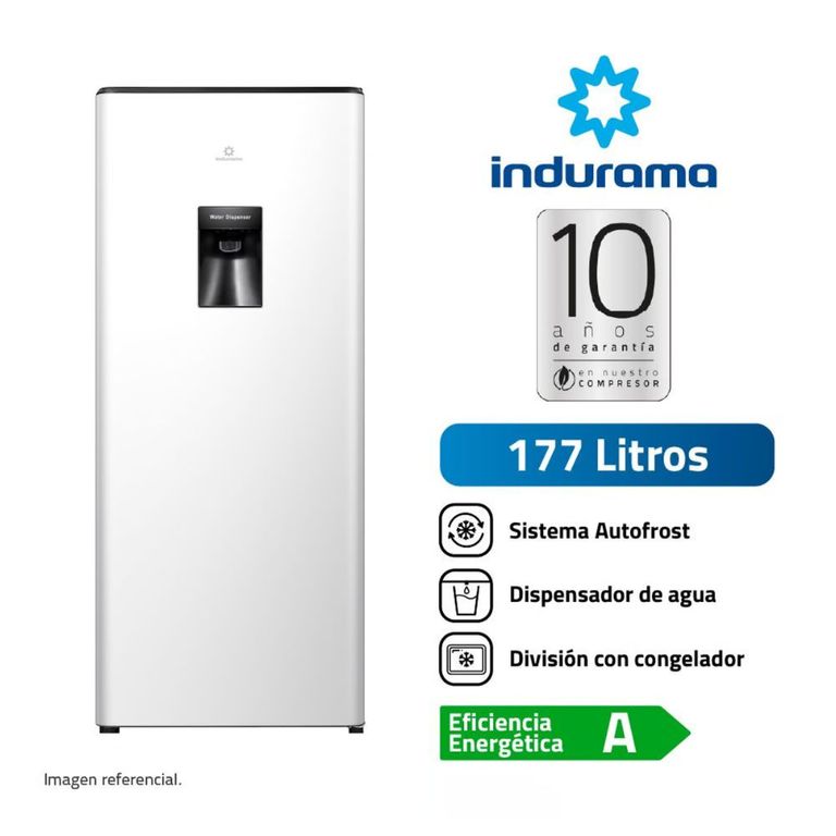 Refrigeradora Indurama 177L Blanco RI-289DBL