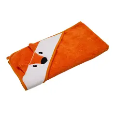 CARESTINO - Toalla Con Capucha 75x75cm Zorro Canela