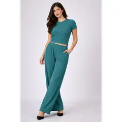 GENERICO - Pantalón Mujer Texturizado con Elástico