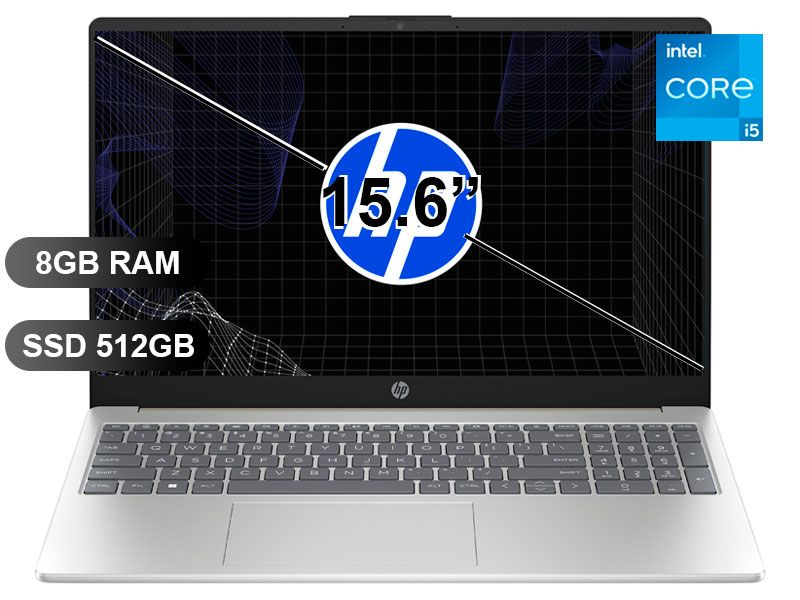 Laptop 15-FD0152LA I5-1334U, 8GB RAM, 512GB SSD, 15.6 TOUCH, SIN WINDOWS B9TS2LA