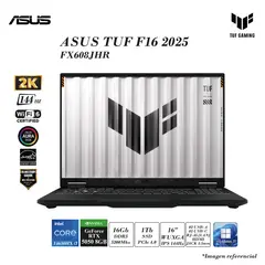 ASUS - LAPTOP TUF F16 2025 INTEL I7-14650HX 16GB DDR5 1TB SSD 8GB RTX5050 16 WUXGA 144HZ 90WH