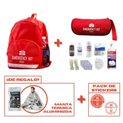 EMERGENCY KIT PERU - Mochila de Emergencia con Botiquín y Manta Térmica