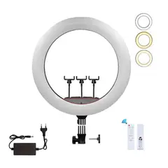 OEM - Aro de Luz grande 56cm - Para 3 telefonos - Con Control