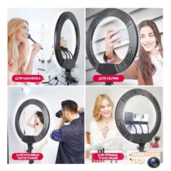 OEM - Aro de Luz grande 56cm - Para 3 telefonos - Con Control