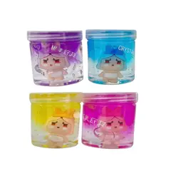 GENERICO - Bote de Slime Chico con Muñecos Modelo Tralalero Bebes Llorones Super Poderosas