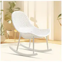 GENERICO - Silla Mecedora Color Blanco