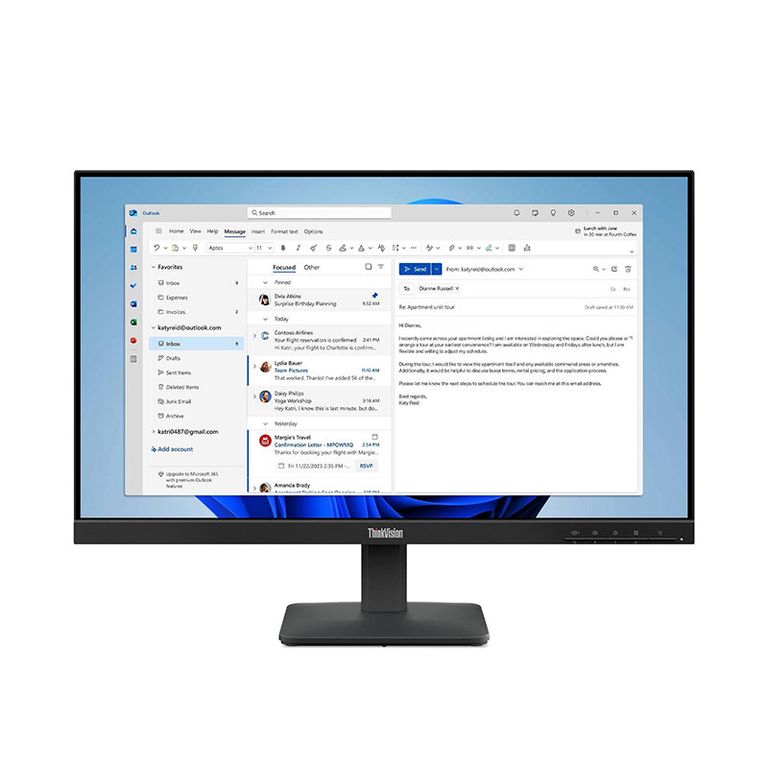 Monitor Plano ThinkVision S24-4e, 23.8 WLED FHD IPSHDMIVGA