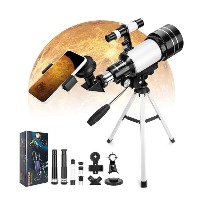 Telescopio Astronómico Explora el Universo con Aumento de 150x