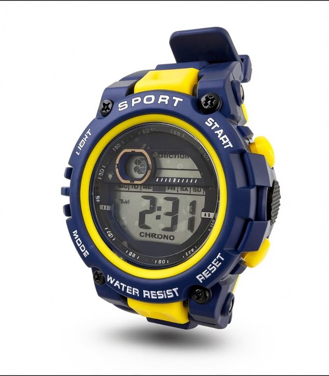 Reloj Moderno Deportivo Digital Resistente Al Agua Color Azul