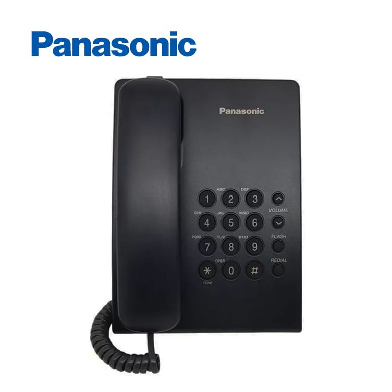 Teléfono Alámbrico Fijo KX-TS500LXB - Negro