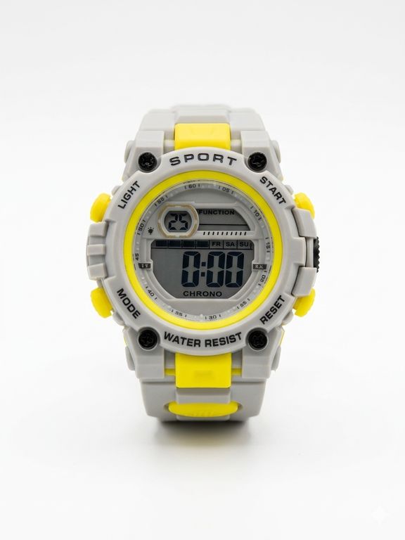 Reloj Moderno Deportivo Digital Resistente Al Agua Color Gris