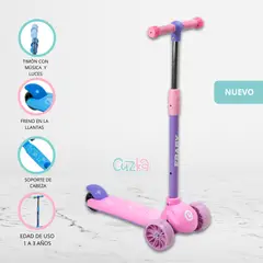 EBABY - Scooter Unidireccional para Niños «ROLLER» Pink