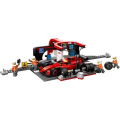 LEGO - 60443 Parada en Boxes de F1® y Equipo de Mecánicos con Coche Ferrari
