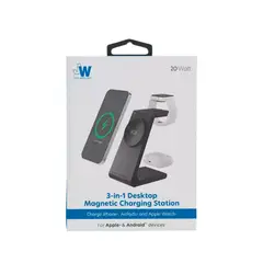 GENERICO - Just Wireless 3 in 1 Magnetic Wireless Charger