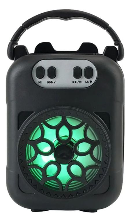 Mini Parlante portatil con Soporte para Celular Negro