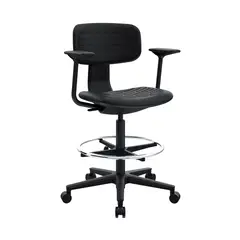 OFIDEAS - Silla Cajero Kan Con Brazos Bn Ac Negro