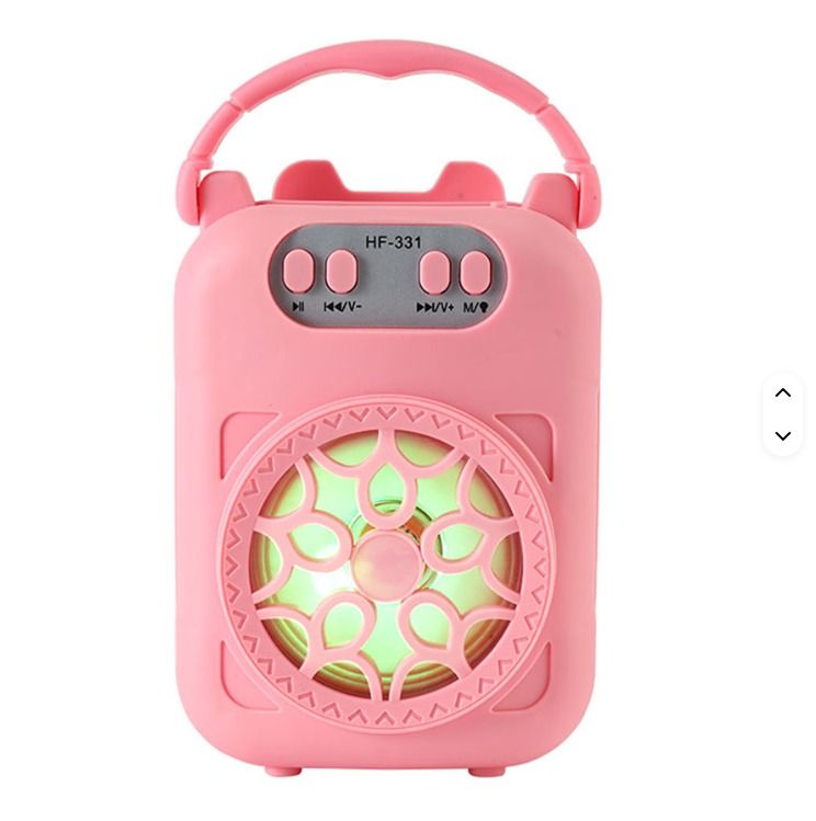 Mini Parlante portatil con Soporte para Celular rosado