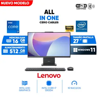 LENOVO - All In One IdeaCentre AIO 27IRH9, 27 FHD IPS, Core i7-13620H, 16GB DDR5, 512GB SSD