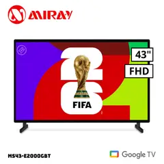 MIRAY - Televisor Google TV LED FHD 43 MS43-E2000GBT - Negro